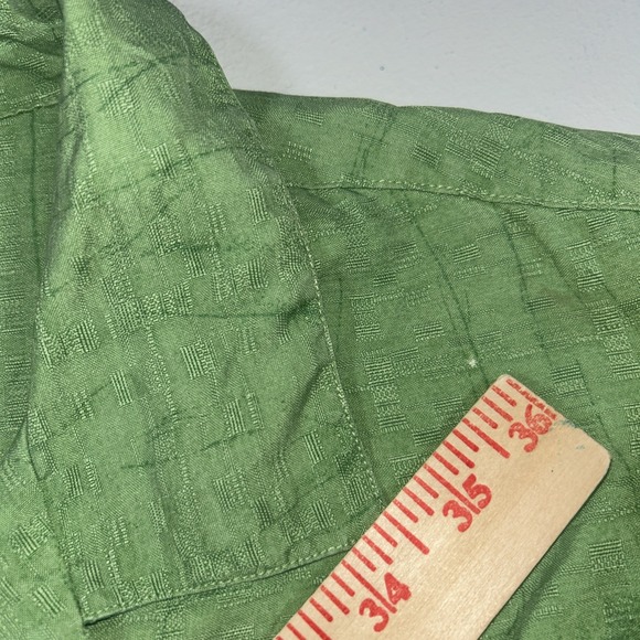 Tommy Bahama 100% Silk Men's Large Palm Trees Relax‎ Wood Buttons - Picture 9 of 9